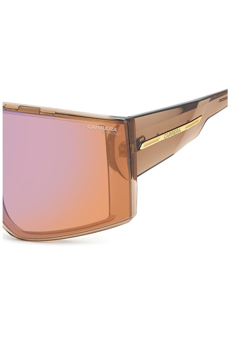 Victory C 99mm Rectangular Mask Sunglasses, Alternate, color, BROWN ORANGE/ ORANGE BLUE