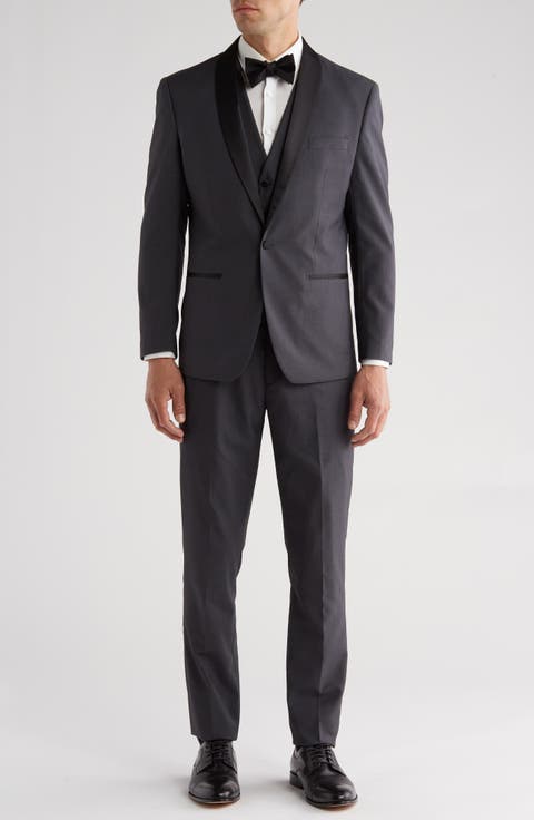 Premium Slim Fit 3-Piece Tuxedo (Regular & Big)
