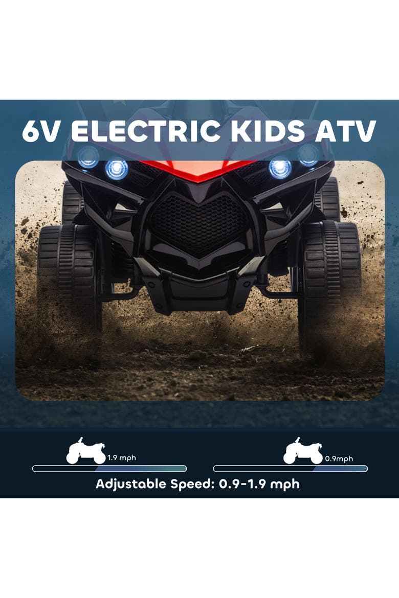 Electric ATV Quad Ride On, Alternate, color, Red