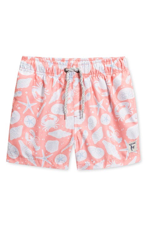 Kids' Lobster Print Volley Swim Trunks (Little Kid & Big Kid)