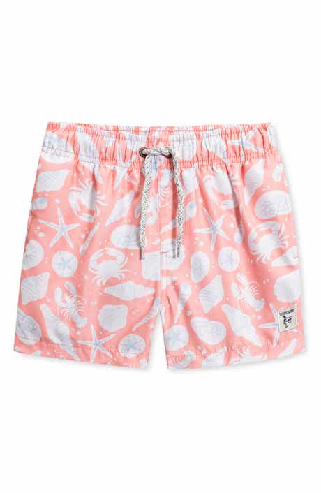 THE ENDLESS SUMMER Kids' Lobster Print Volley Swim Trunks