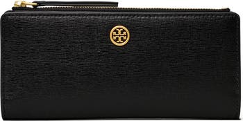 長財布 Tory Burch Robinson Patch Slim Leather Bifold Wallet Tory Burch Robinson Leather Slim Zip Wallet | Nordstrom