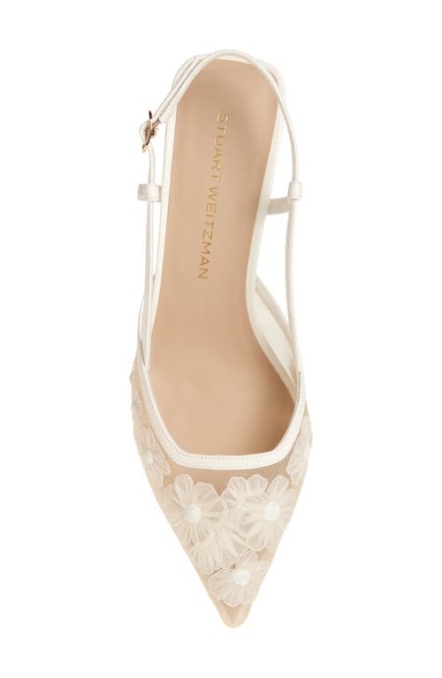 Stuart Weitzman Vinnie 50 Slingback Pump In Cream