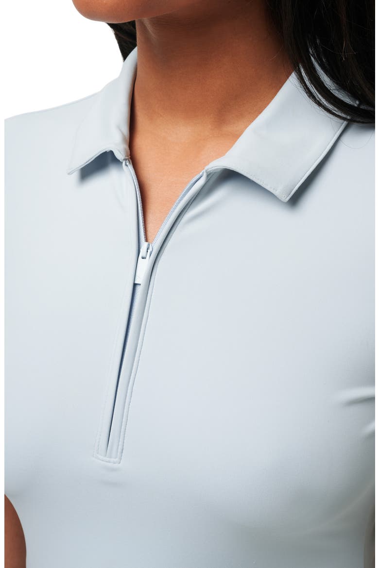 Private Lesson Polo, Alternate, color, HEATHER BABY BLUE