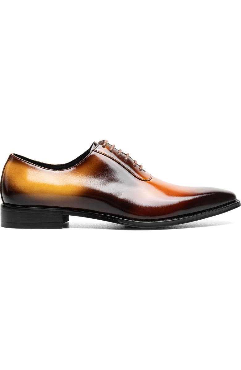 Stacy Adams Shaffer Plain Toe Oxford, Alternate, color, Cognac Multi