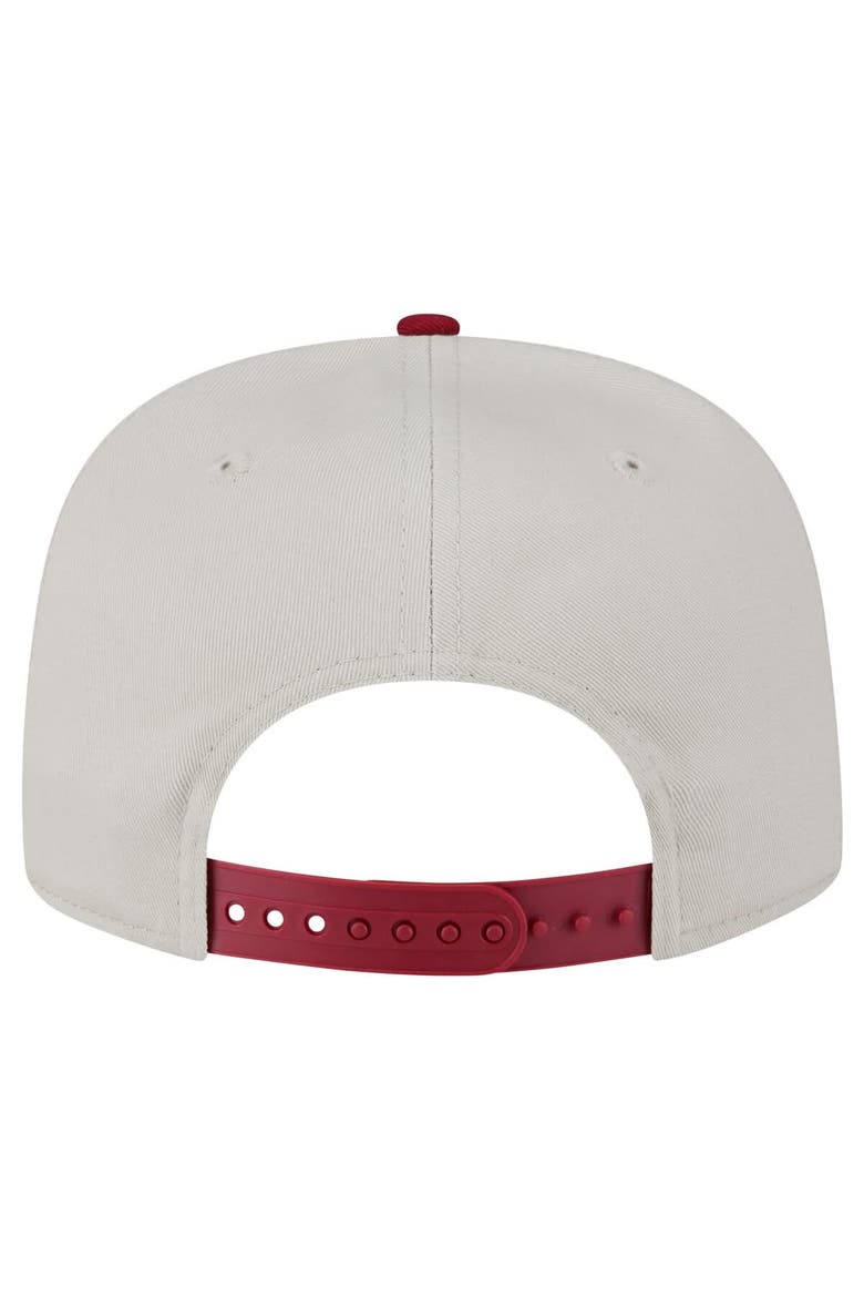 Men's New Era Cream Philadelphia Phillies Iron Golfer Snapback Hat, Alternate, color, Cream