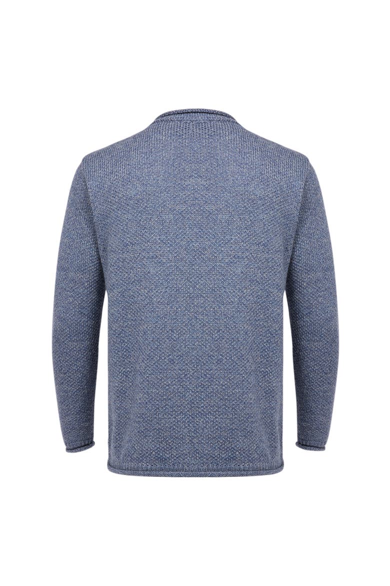 Tex Stitch Crew Sweater, Alternate, color, INDIGO