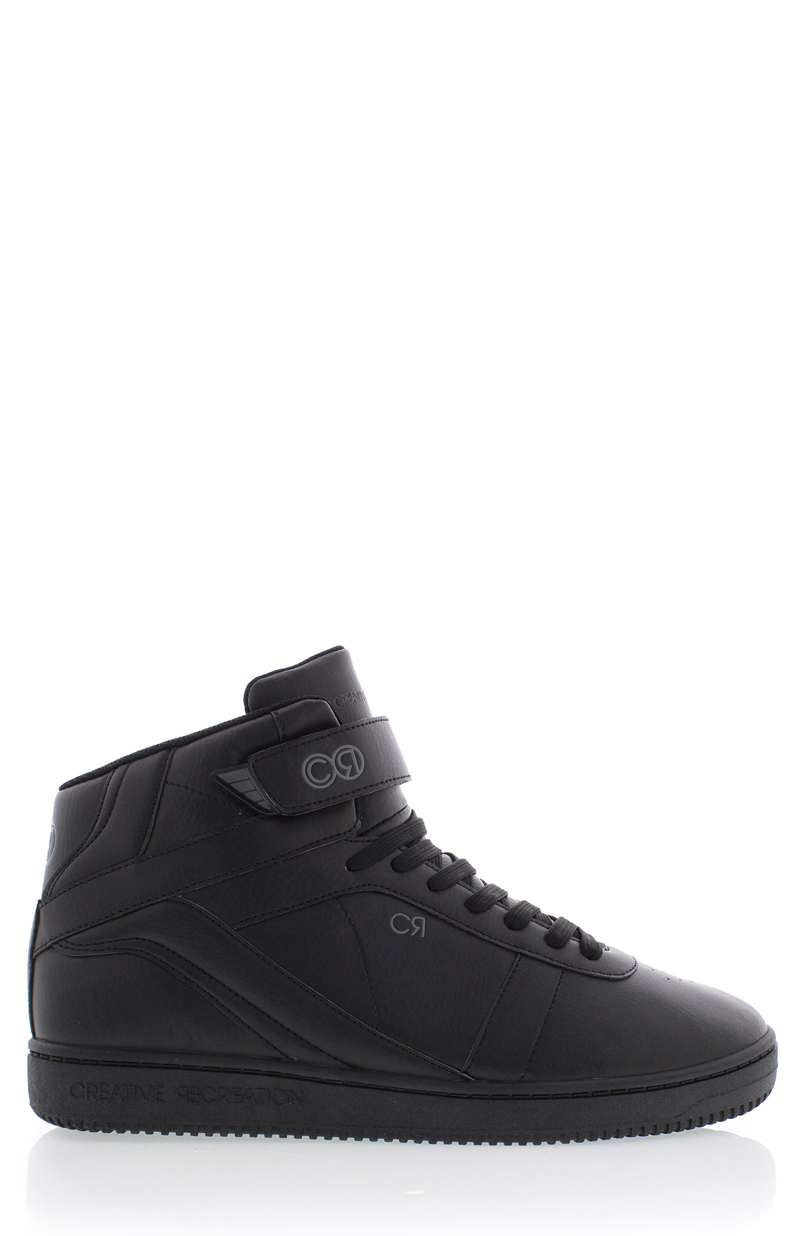 Centro VC High Top Sneaker, Alternate, color, BLACK/BLACK