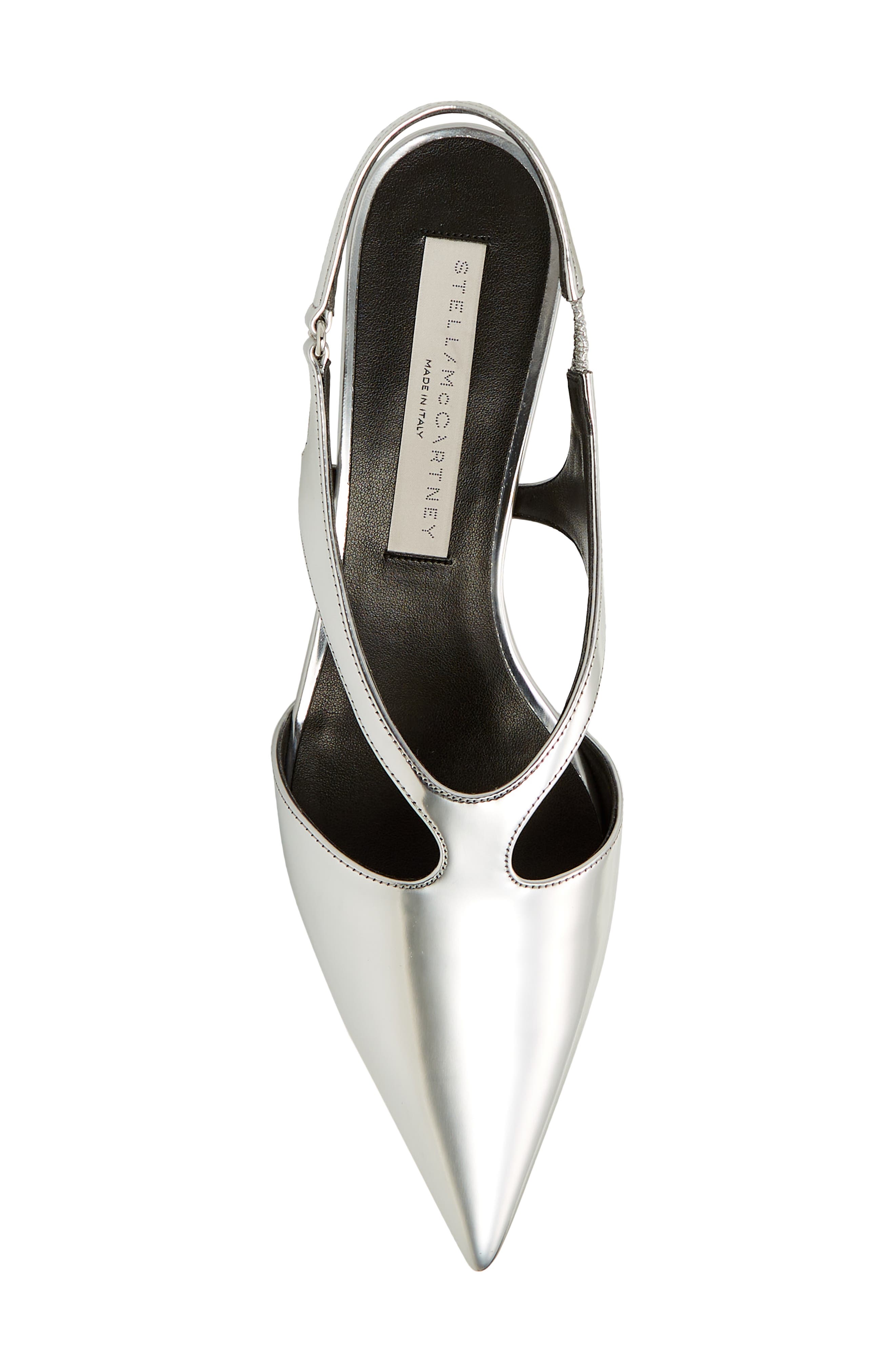 Stella McCartney Shroom Mirror Slingback Pump, Alternate, color, 