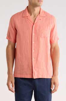 Brooks Brothers Regular Fit Linen Camp Shirt