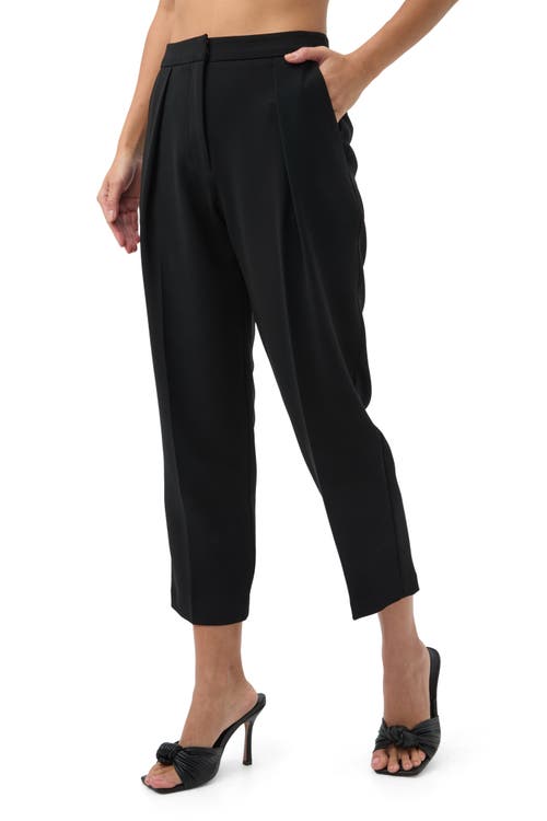 Trina Turk Larch Ankle Length Suiting Pant In Black