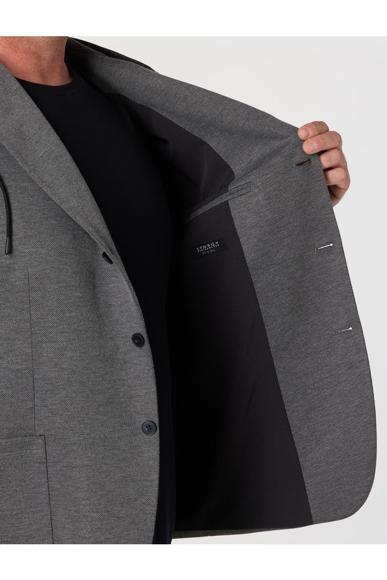Big & Tall Hooded Jacket-Relaxer Sport Coat, Alternate, color, GREY