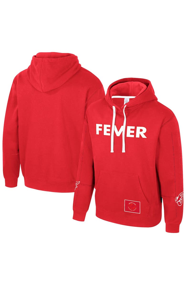 Stadium Essentials Unisex Stadium Essentials  Red Indiana Fever City Star Rebel Edition Pullover Hoodie, Alternate, color, 