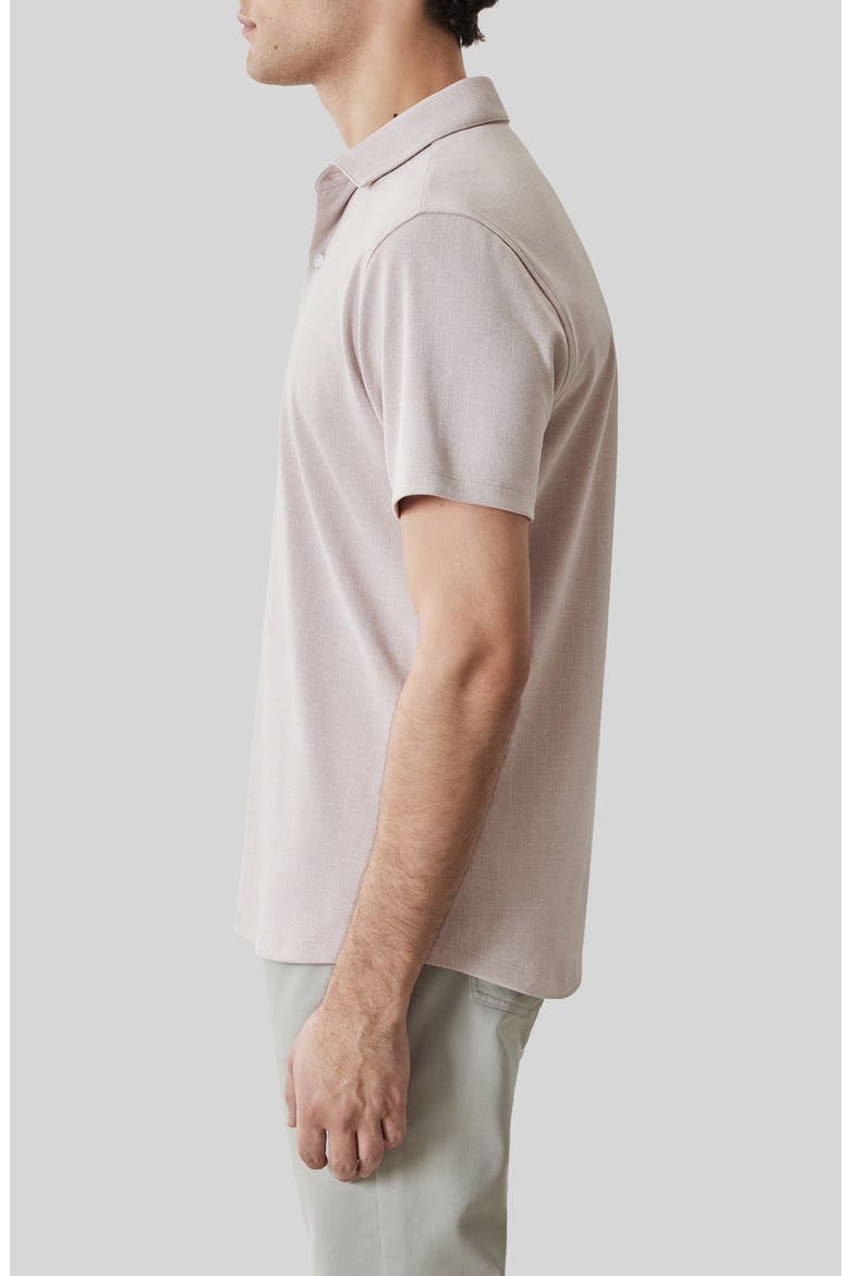 Valor Knit Short Sleeve Cotton Blend Knit Button-Up Shirt, Alternate, color, SHADOW CORAL