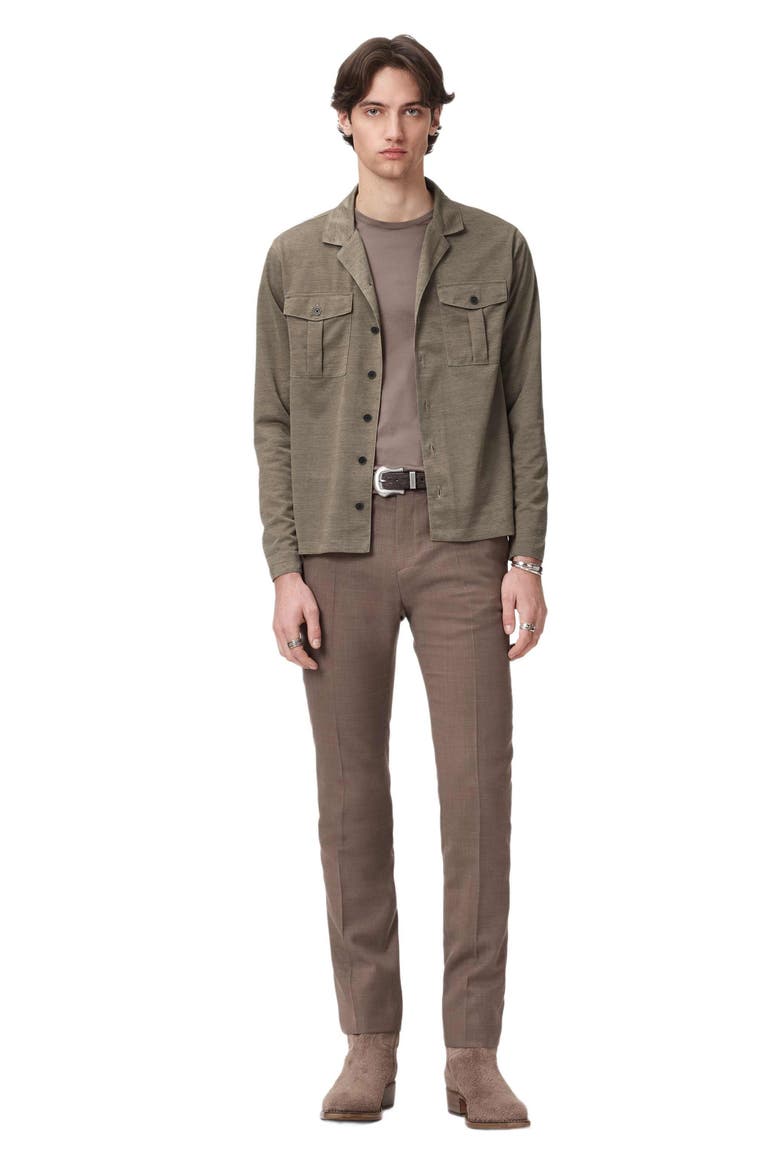 Sintra Summer Military Button-Up Shirt, Alternate, color, SHADOW GREY