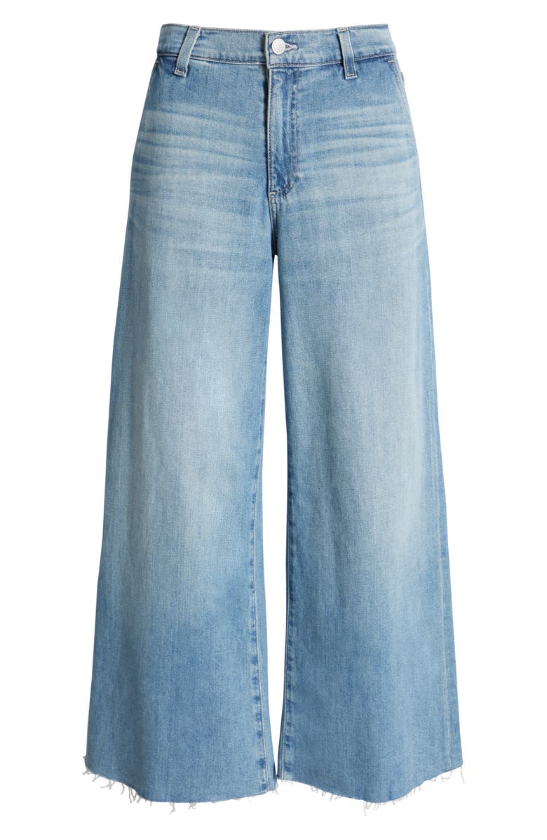 AG Stella Raw Hem Low Slung Palazzo Jeans, Alternate, color, Aries