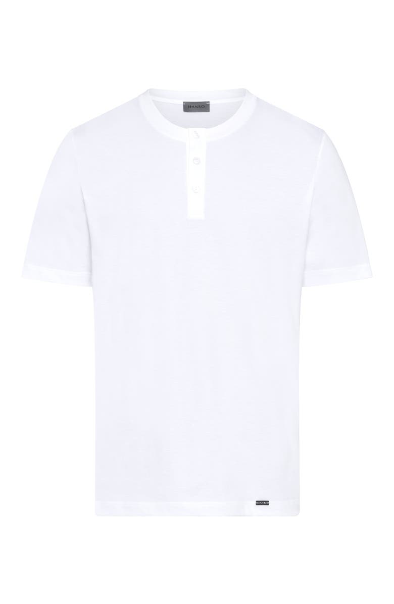 Hanro Living Shirts Cotton Henley T-Shirt, Main, color, 