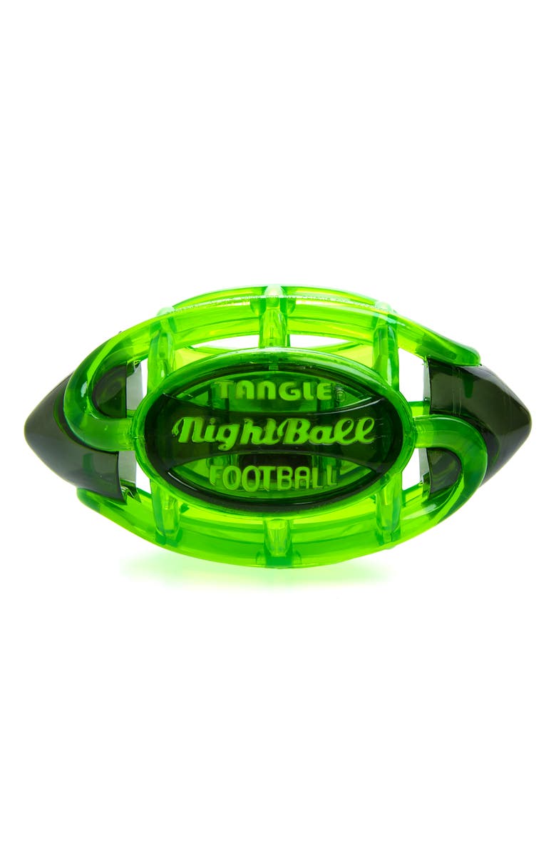 Tangle 'NightBall' Large Football, Main, color, Green/ Gray