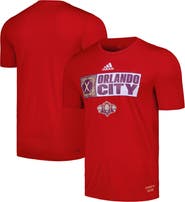 adidas Men's adidas Red Orlando City SC 2024 Jersey Hook AEROREADY T-Shirt