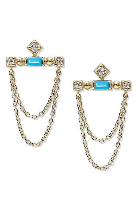 Clèo Bar Chain Earrings