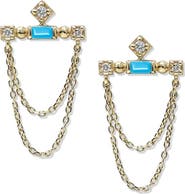 Anzie Clèo Bar Chain Earrings