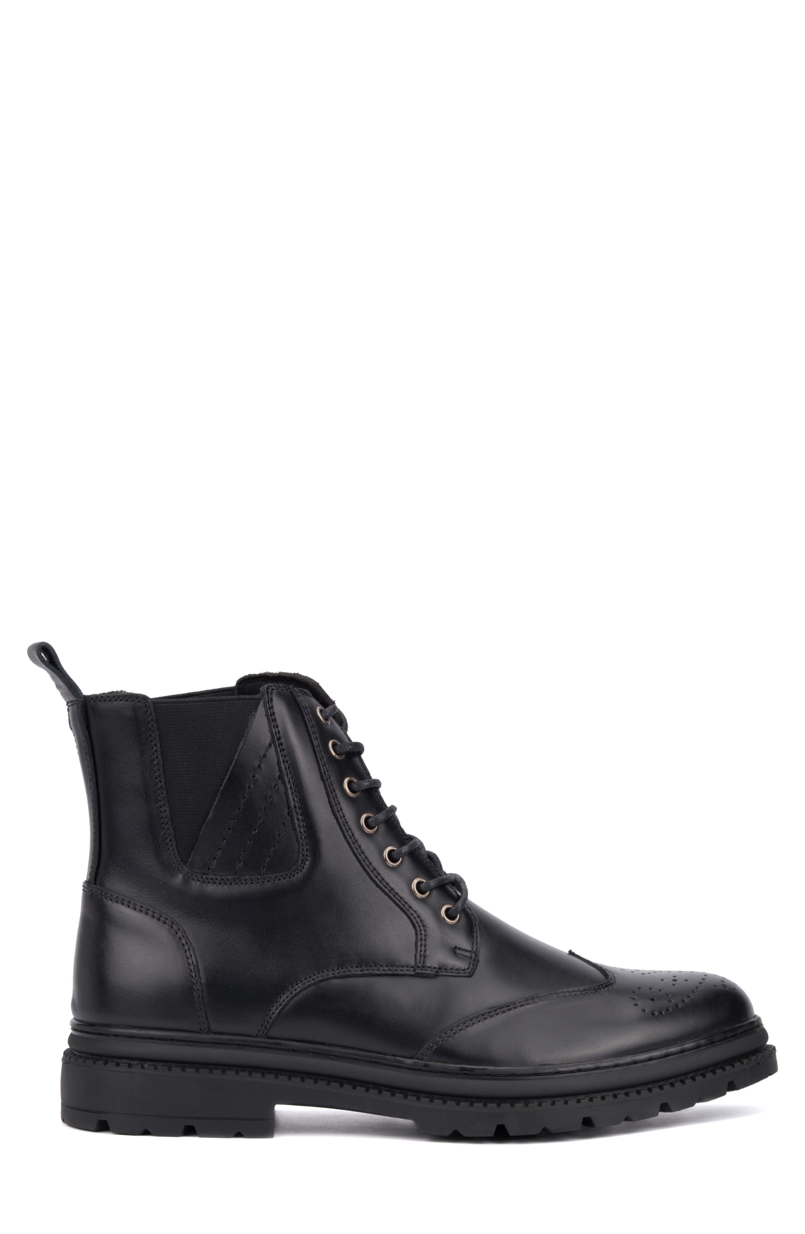 RESERVE FOOTWEAR Devon Lace-Up Boot, Alternate, color, Black