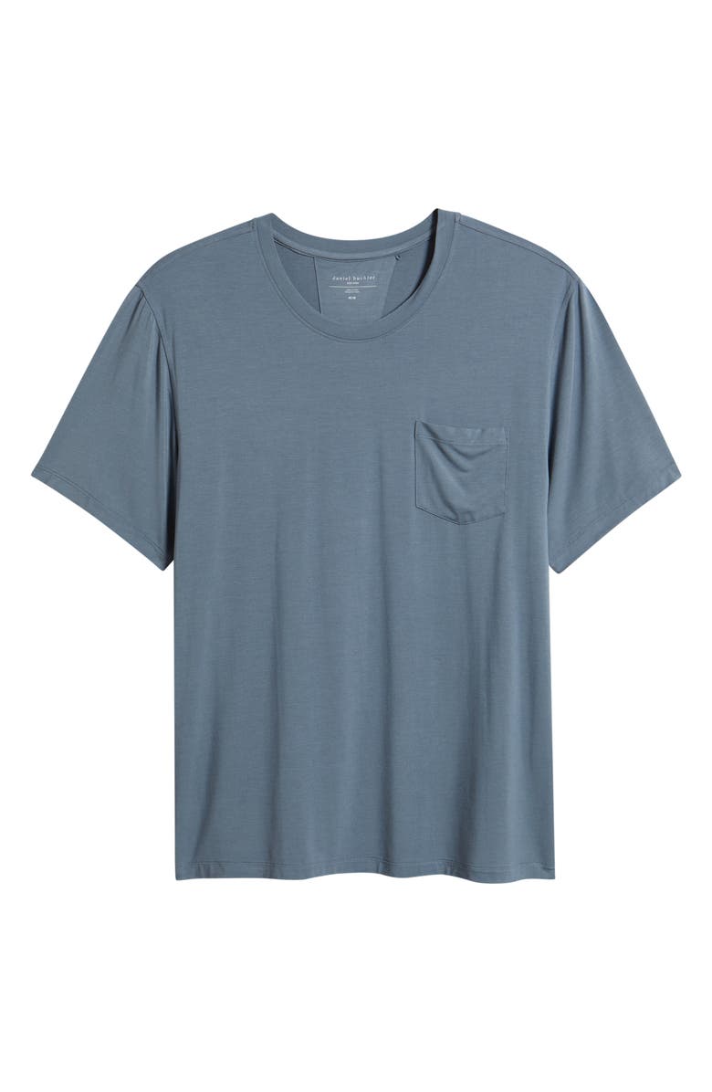Daniel Buchler Stretch Modal & Silk Sleep T-Shirt, Alternate, color, Air Force Blue