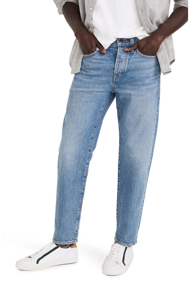 Authentic Flex Relaxed Taper Jeans, Main, color, MARCEY WASH
