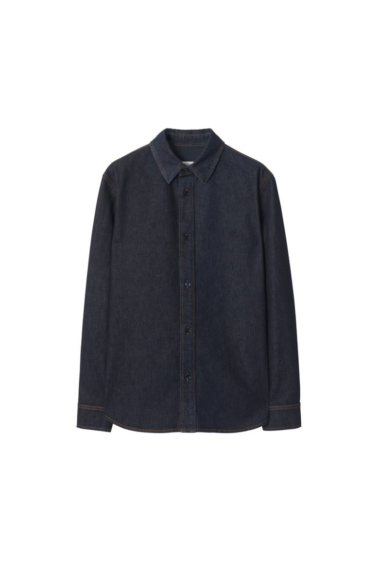 Denim Overshirt, Alternate, color, Dark indigo