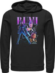 KPop Demon Hunters Men's KPop Demon Hunters Rumi Super Star Logo  Pull Over Hoodie