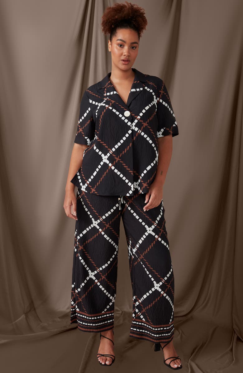 Estelle Marine Print Drawstring Pants, Alternate, color, Print