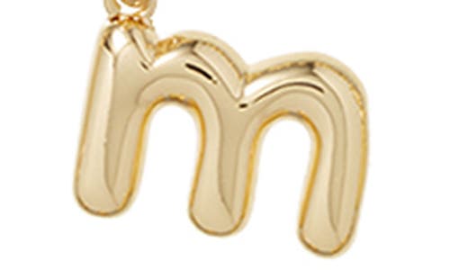 Roxanne Assoulin The Puffy Initial Pendant Necklace In Gold M