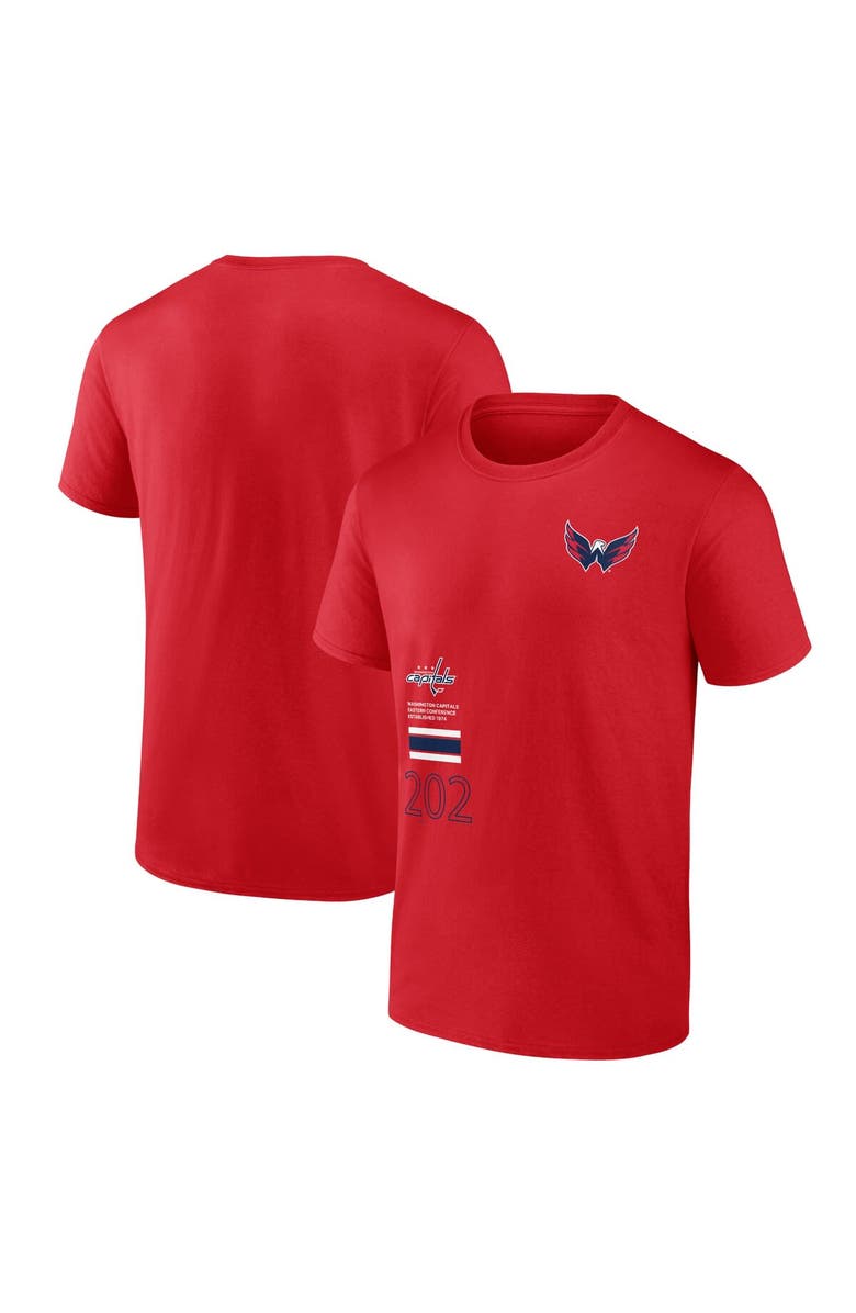 FANATICS Men's Fanatics Branded Red Washington Capitals Represent T-Shirt, Main, color, Red
