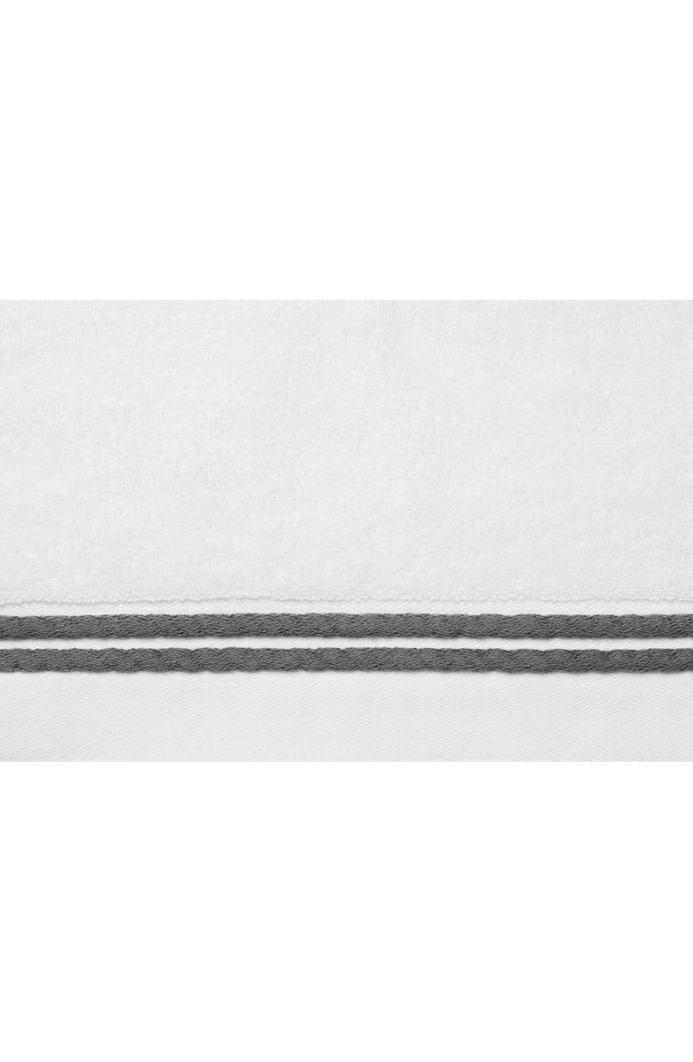 SFERRA Aura Nuova Combed Cotton Bath Towel, Alternate, color, White/ Charcoal