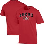 Champion Men's Champion Scarlet San Francisco 49ers Arch Over Logo T-Shirt