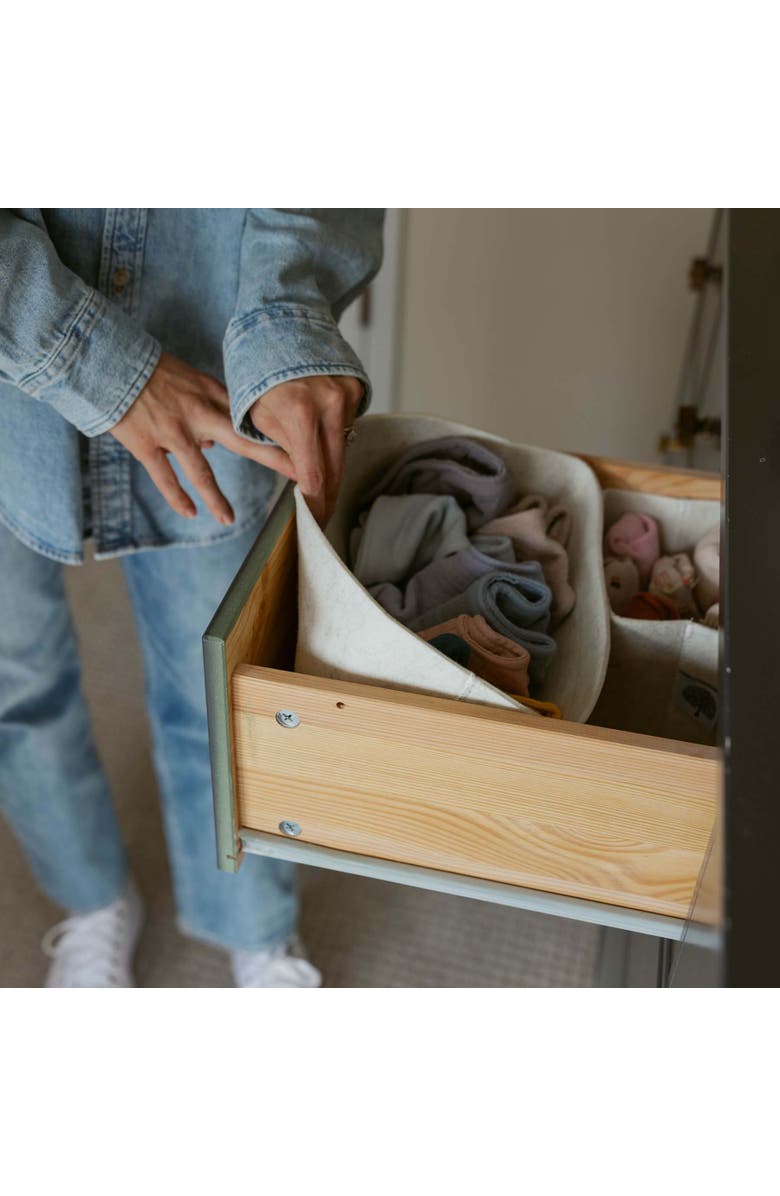 Parker Baby Co. 3 Pack Felt Drawer Organizers, Alternate, color, White