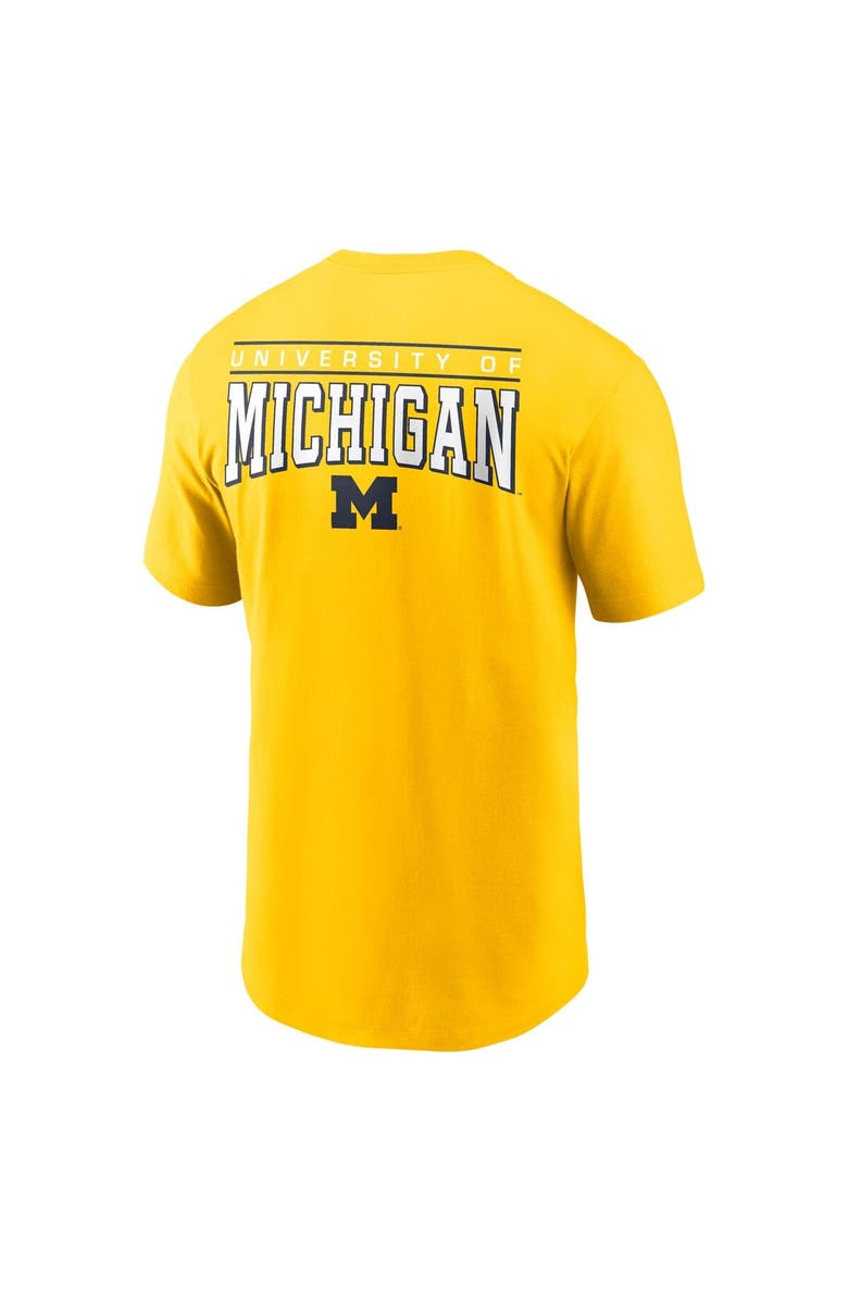 Jordan Brand Men's Jordan Brand Maize Michigan Wolverines 2-Hit T-Shirt, Alternate, color, Maize