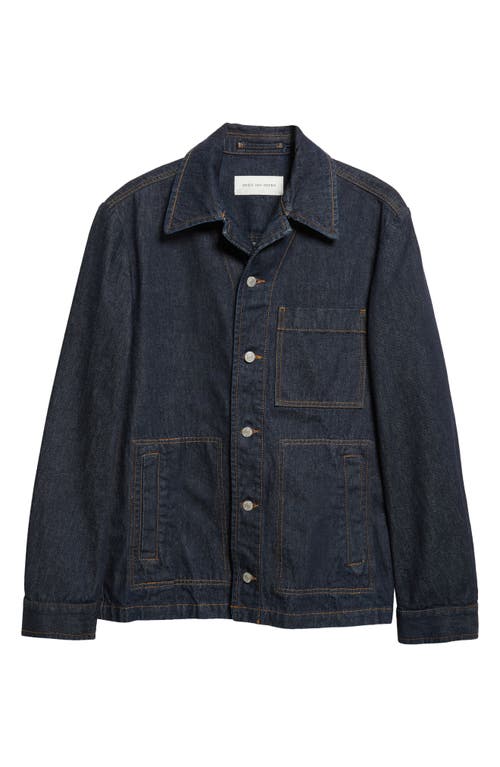 Dries Van Noten Long Sleeve Denim Jacket In Blue