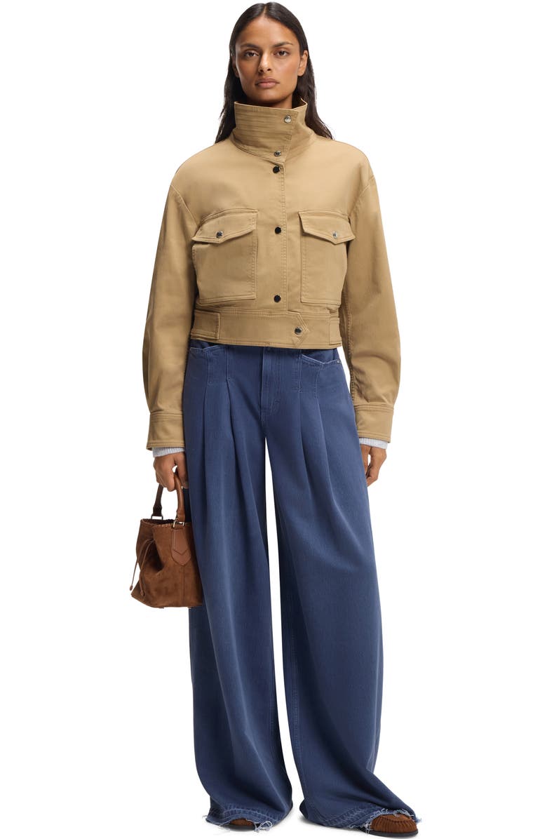 BOSS Orange Jacelia Crop Jacket, Alternate, color, Rust/ Copper