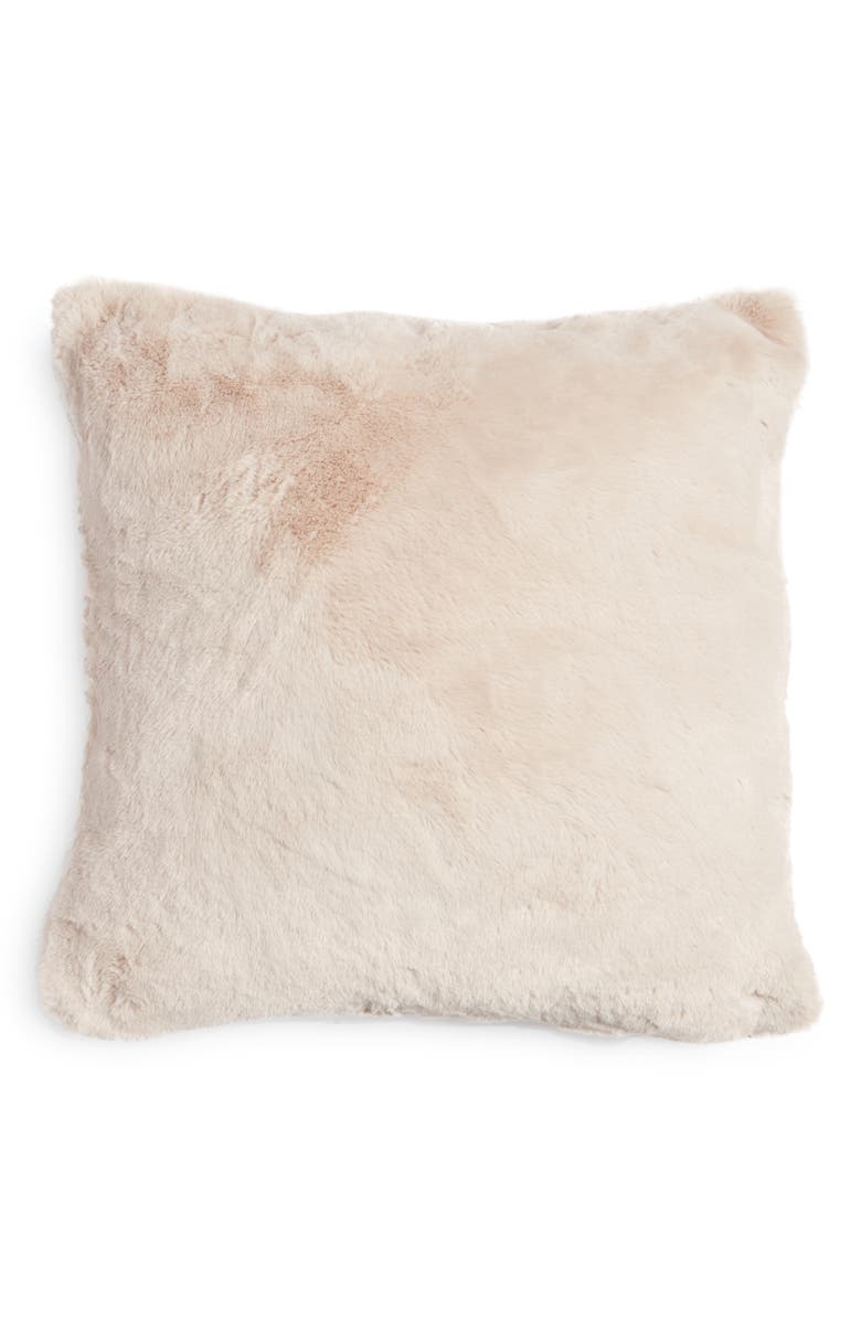 Nordstrom Recycled Faux Fur Throw Pillow, Main, color,