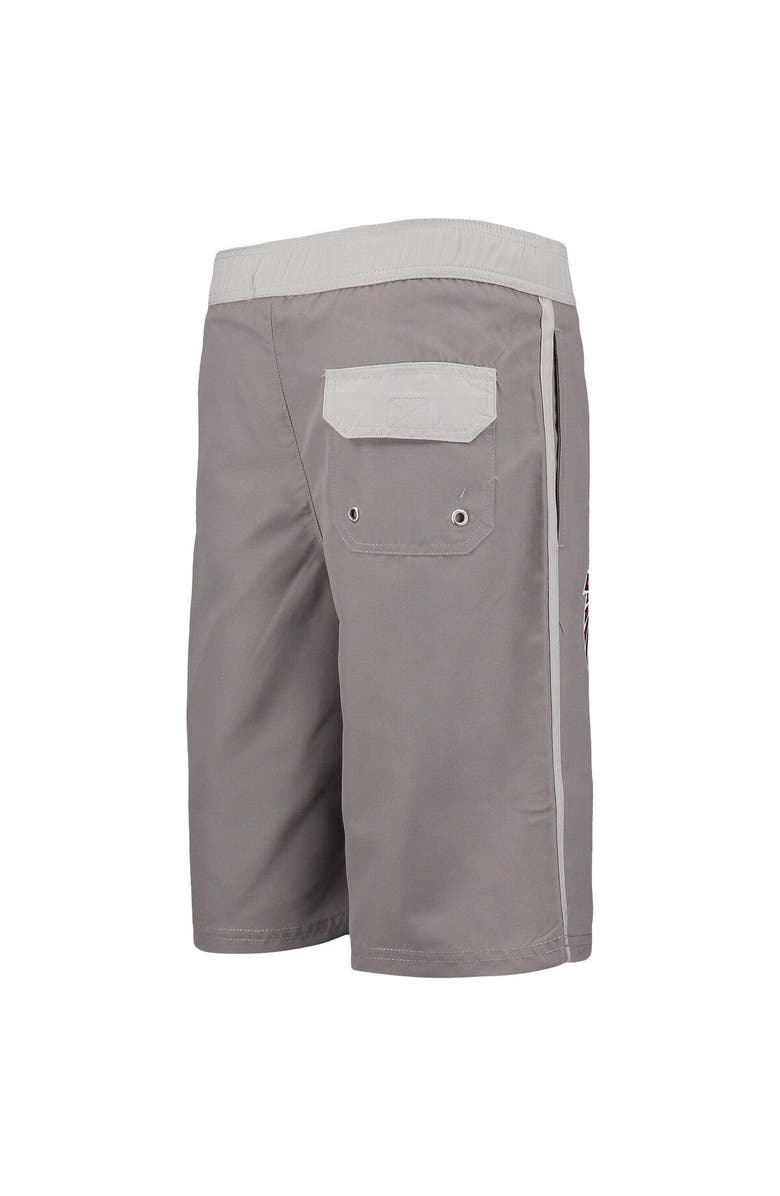 Outerstuff Youth Charcoal Atlanta Falcons Heat Wave Swim Trunks, Alternate, color, 