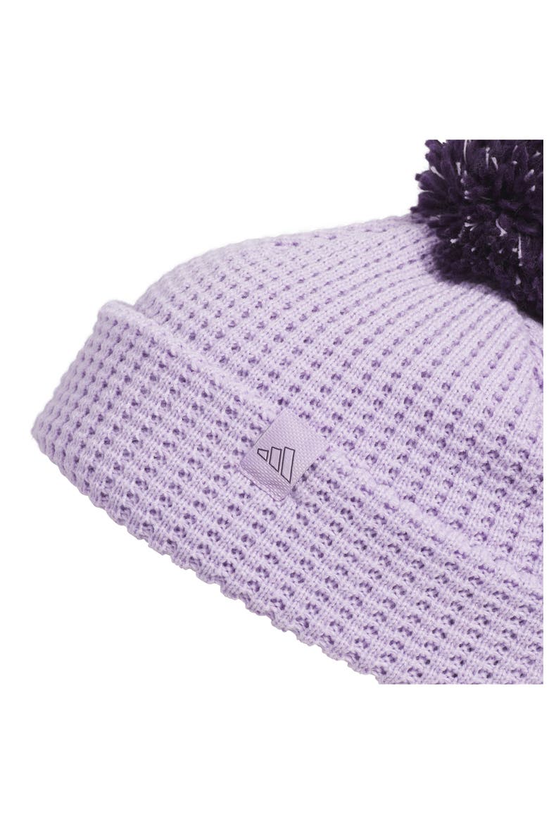 Kids' Pompom Beanie, Alternate, color, LIGHT PURPLE