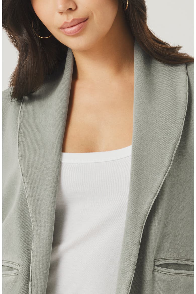 Greta Terry Blazer, Alternate, color, EUCALYPTUS GREEN