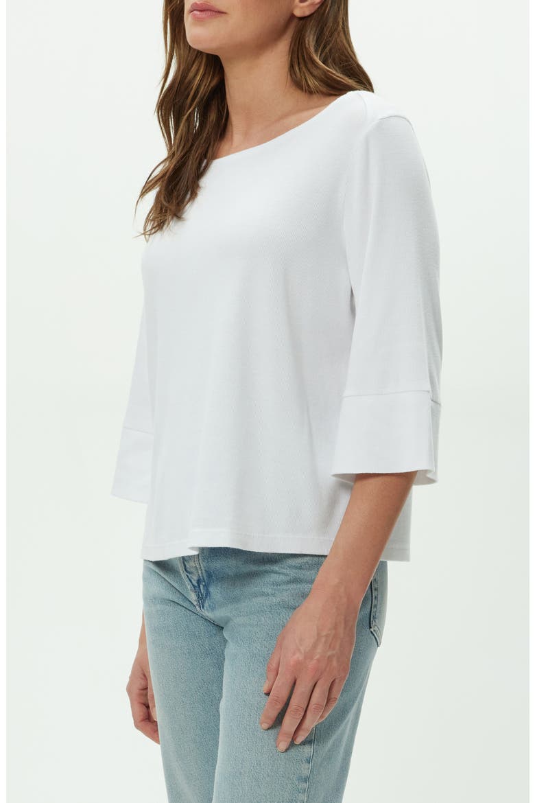 Rosalynn Boat Neck Knit Top, Alternate, color, WHITE