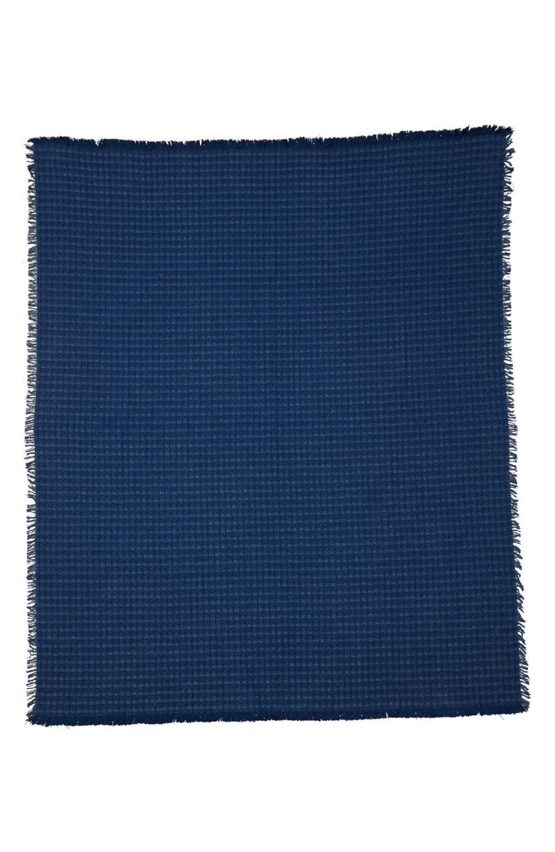 ROSELLI TRADING COMPANY Agra Waffle Stitch Throw Blanket, Main, color,