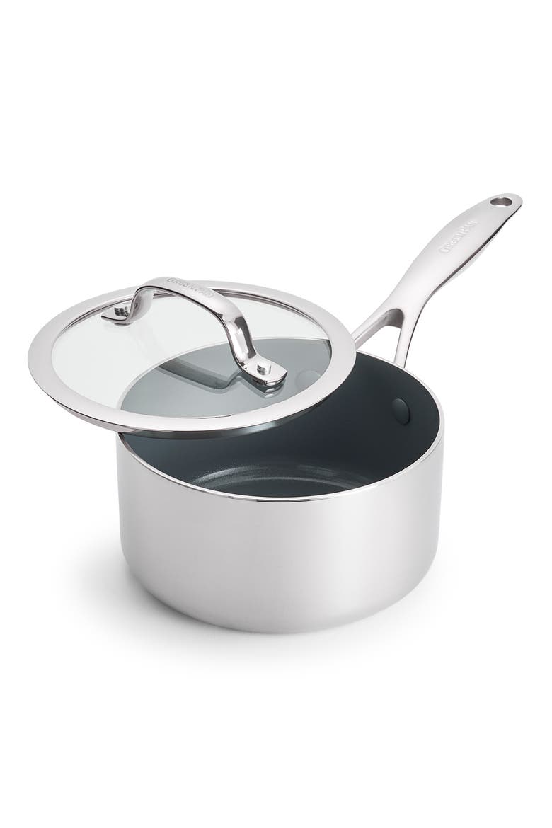 Valencia Pro 1.5-Quart Stainless Steel Saucepan with Lid, Main, color, STAINLESS STEEL
