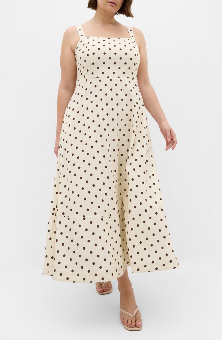 City Chic Collins Print Maxi Dress, Main, color, 