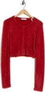 Helmut Lang Eyelash Knit Cropped Cardigan