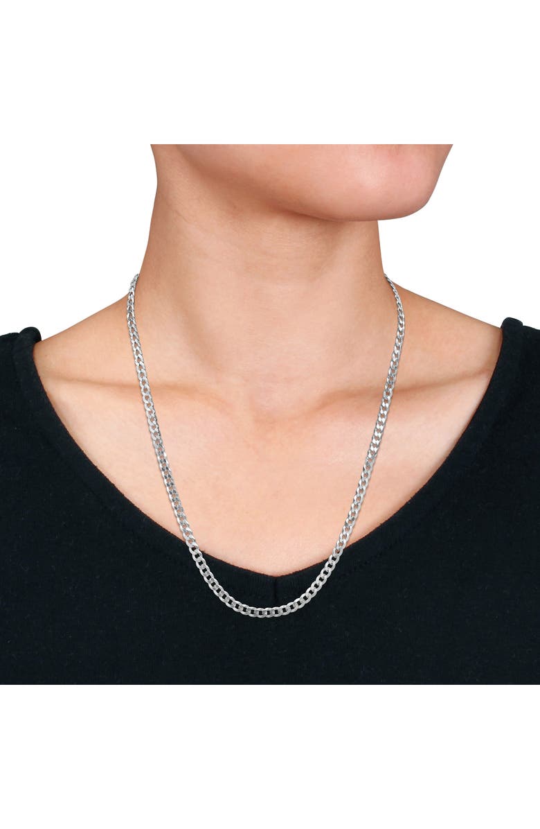 DELMAR Flat Curb Link Chain Necklace, 5.3mm, Alternate, color, 