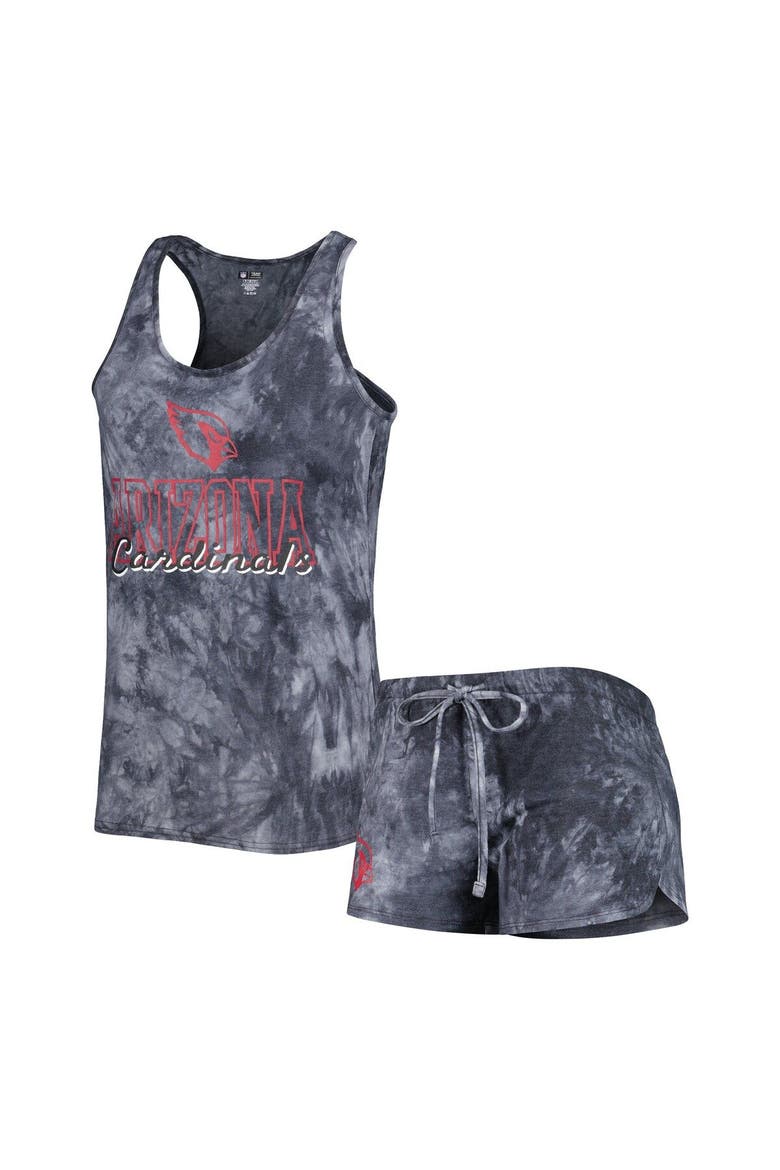 Women's Concepts Sport Charcoal Arizona Cardinals Billboard Scoop Neck Racerback Tank and Shorts Sleep Set, Main, color, Charcoal